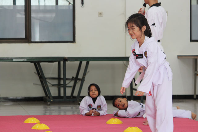 Suasana latihan GIDO Taekwondo Malang